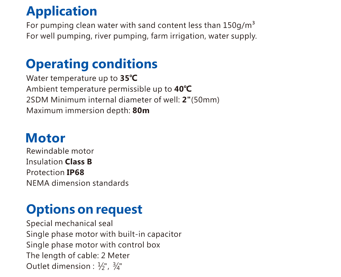 Rewindable motor internal architecture and NEMA dimension compliance