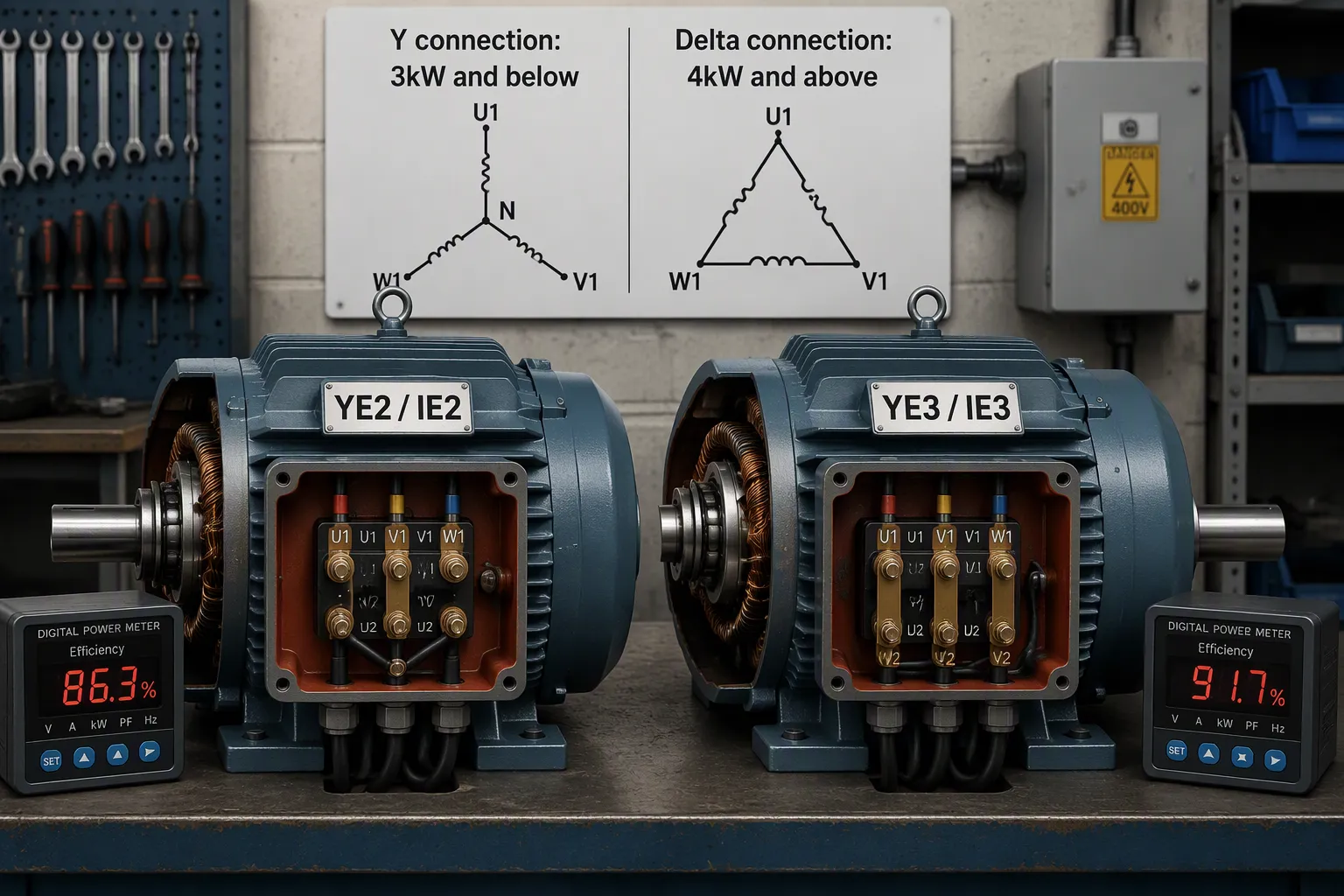 Key Differences Between YE2 and YE3 Motors